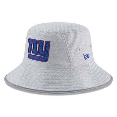 Men's New York Giants New Era Gray 2018 Training Camp Official Bucket Hat 3060977
